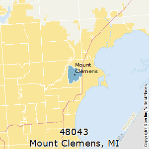 Mount_Clemens,Michigan County Map