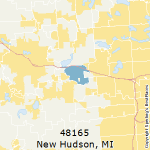 New_Hudson,Michigan County Map
