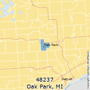 Oak_Park,Michigan County Map