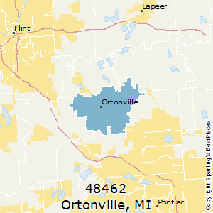 Ortonville,Michigan County Map