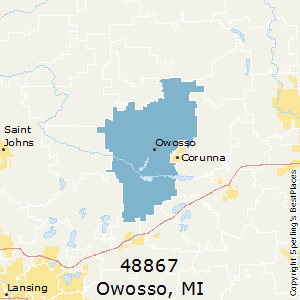 Owosso,Michigan County Map