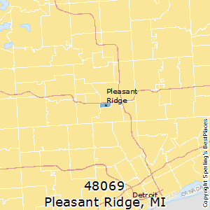 Pleasant_Ridge,Michigan County Map