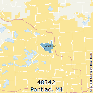 Pontiac,Michigan County Map