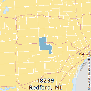 Redford,Michigan County Map