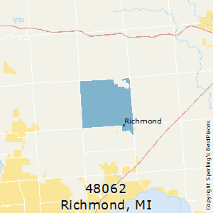 Richmond,Michigan County Map