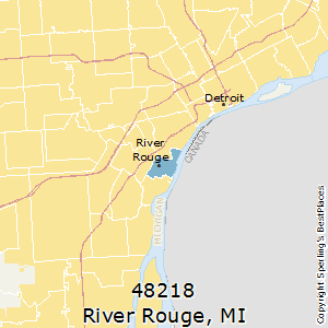 River_Rouge,Michigan County Map