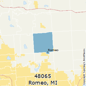 Romeo,Michigan County Map