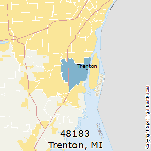 Trenton,Michigan County Map