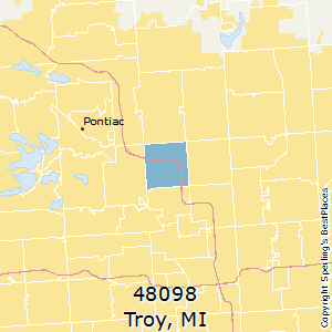 Troy,Michigan County Map