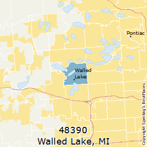 Walled_Lake,Michigan County Map