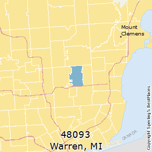 Warren,Michigan County Map