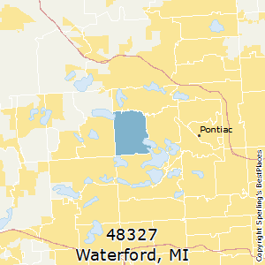 Waterford,Michigan County Map