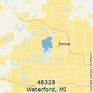 Waterford,Michigan County Map
