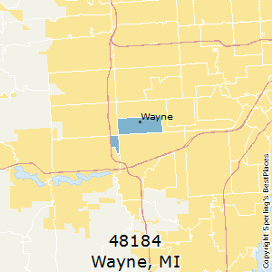 Wayne,Michigan County Map