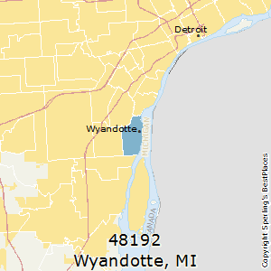 Wyandotte,Michigan County Map