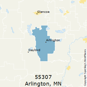 Arlington,Minnesota(55307) Zip Code Map