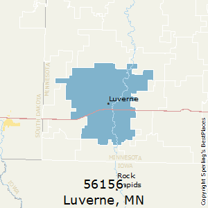 Luverne,Minnesota County Map