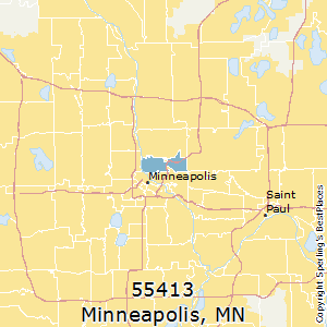Minneapolis,Minnesota County Map