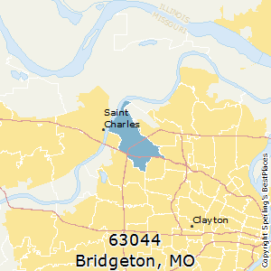 Bridgeton,Missouri County Map