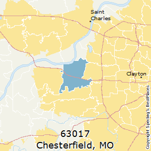 Chesterfield,Missouri County Map