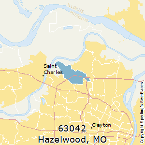 Hazelwood,Missouri County Map