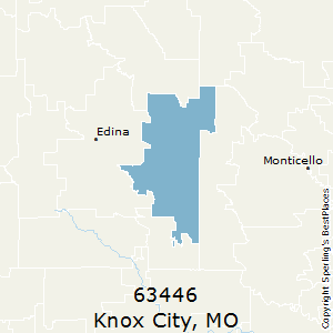 Knox_City,Missouri County Map