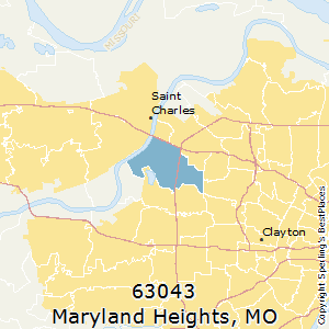 Maryland_Heights,Missouri County Map