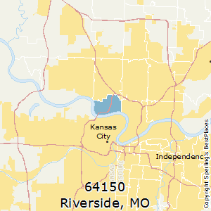 Riverside,Missouri County Map