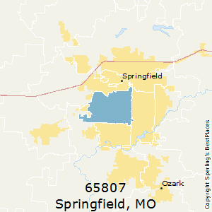 springfield zip code map Best Places To Live In Springfield Zip 65807 Missouri
