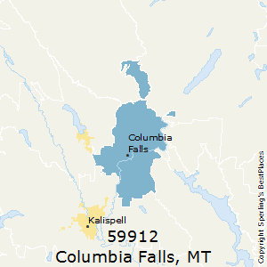 Columbia_Falls,Montana County Map