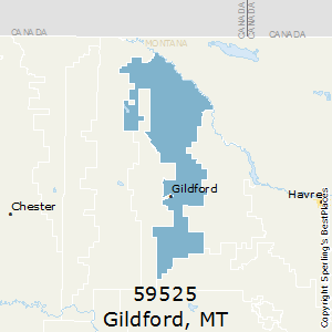 Gildford,Montana County Map