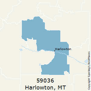 Harlowton,Montana County Map