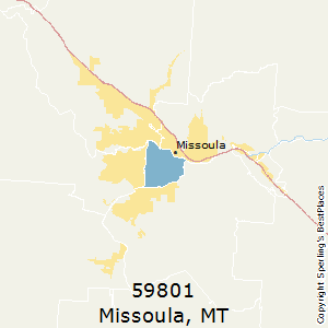 East Missoula Montana Zip Code Map Updated July 2020