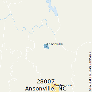 Ansonville,North Carolina County Map