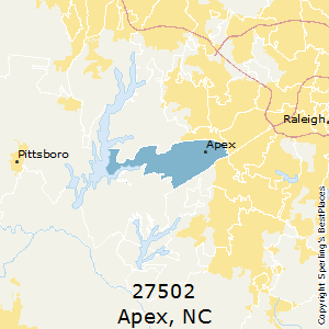 Apex,North Carolina County Map