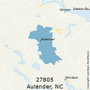 Aulander,North Carolina County Map