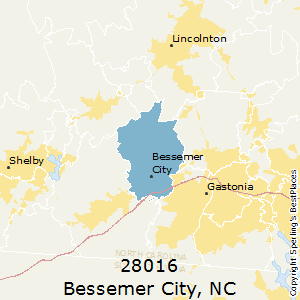 Bessemer_City,North Carolina County Map