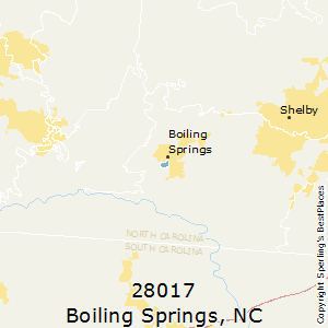 Boiling_Springs,North Carolina County Map