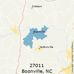 Boonville,North Carolina County Map