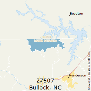 Bullock,North Carolina County Map