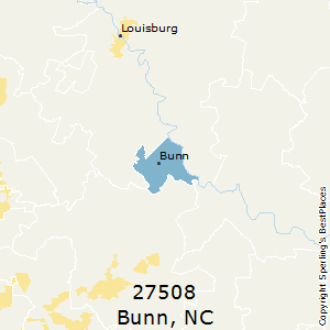 Bunn,North Carolina County Map