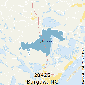 Burgaw,North Carolina(28425) Zip Code Map