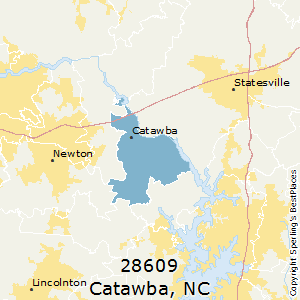 Catawba,North Carolina County Map