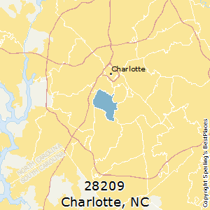 Charlotte,North Carolina County Map