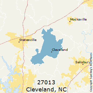 Cleveland,North Carolina County Map