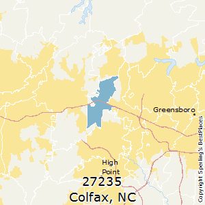 Colfax,North Carolina County Map