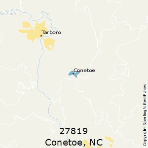 Conetoe,North Carolina County Map
