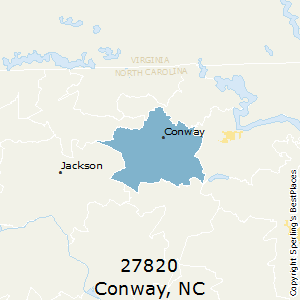 Conway,North Carolina County Map