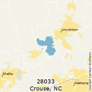 Crouse,North Carolina County Map