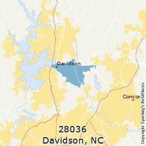 Davidson,North Carolina County Map